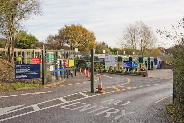 Household waste recycling centre - image created by Peter Facey, reproduced under CCSA-2.0